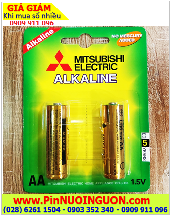 Mitsubishi LR6 _Pin tiểu AA 1.5v Alkaline Mitsubishi LR6 MN1500 chính hãng (Loại vỉ 2viên)